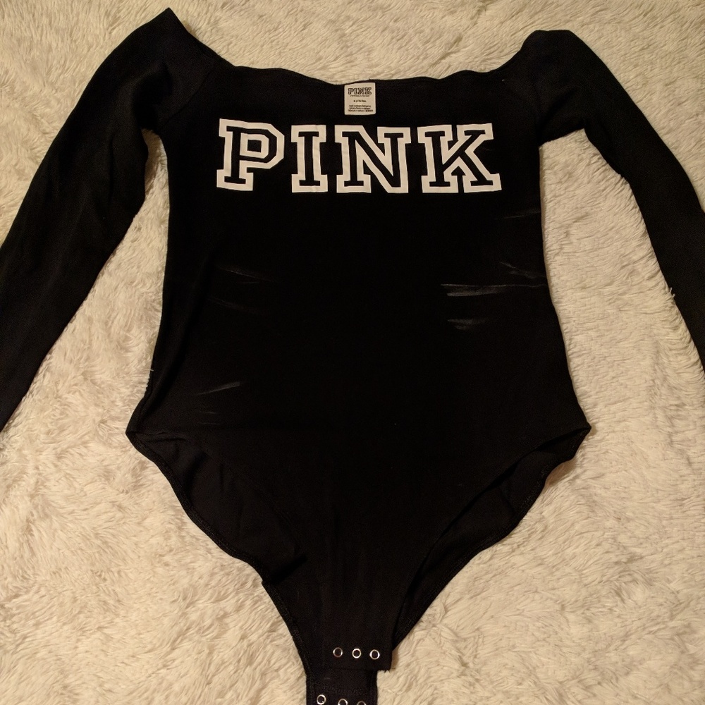 PINK long sleeved body suit